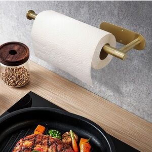 Gold Wall-Mounted Paper Towel Holder